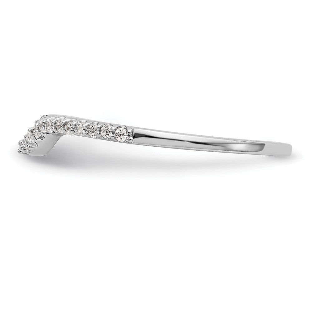 Buy Stylish 14K White Gold Wedding Band with 1/8 Carat Diamond - Affordable Luxury