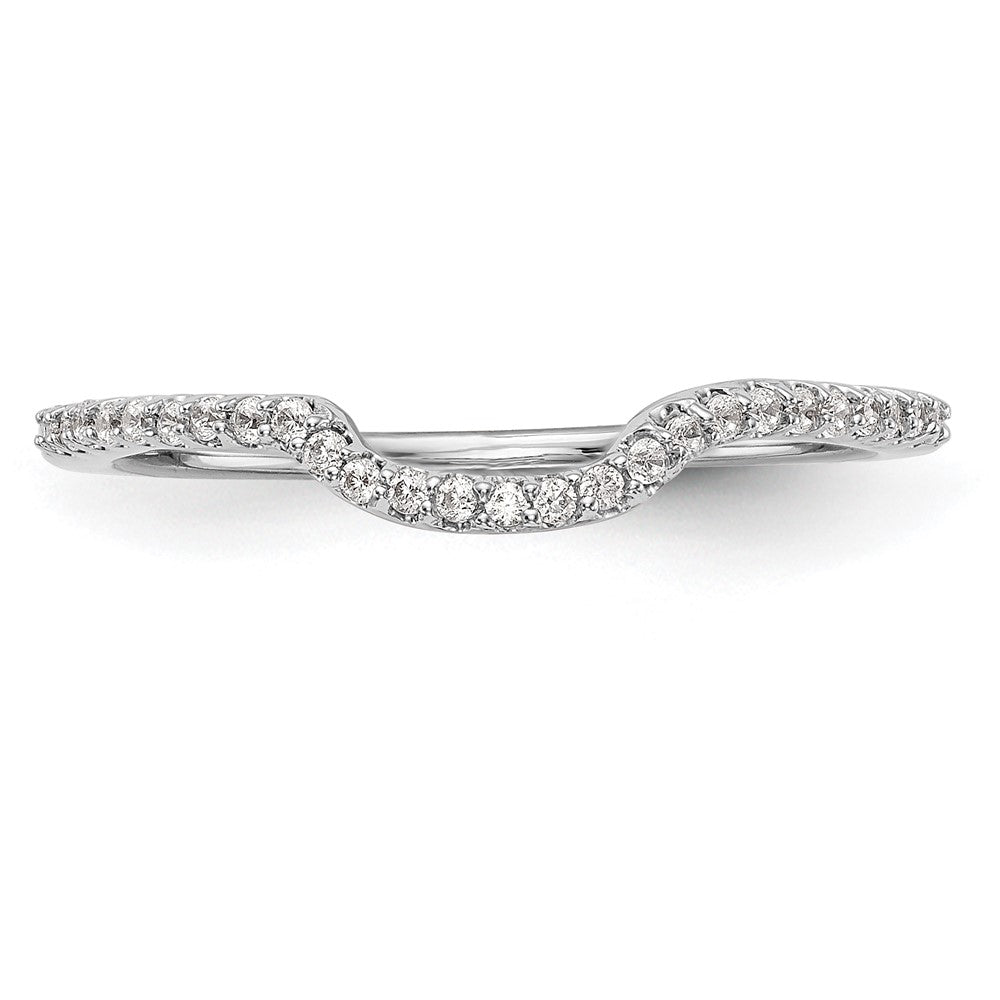Buy Stylish 14K White Gold Wedding Band with 1/8 Carat Diamond - Affordable Luxury