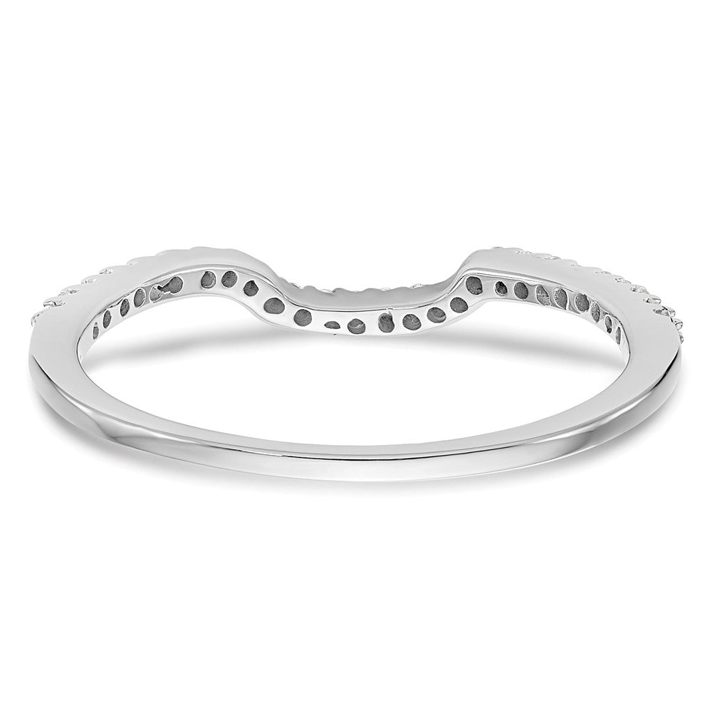 Buy Stylish 14K White Gold Wedding Band with 1/8 Carat Diamond - Affordable Luxury