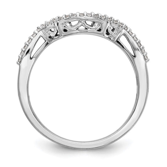 High-Quality 14K White Gold 1/8 Carat Diamond Wedding Band | Stylish Value Offer