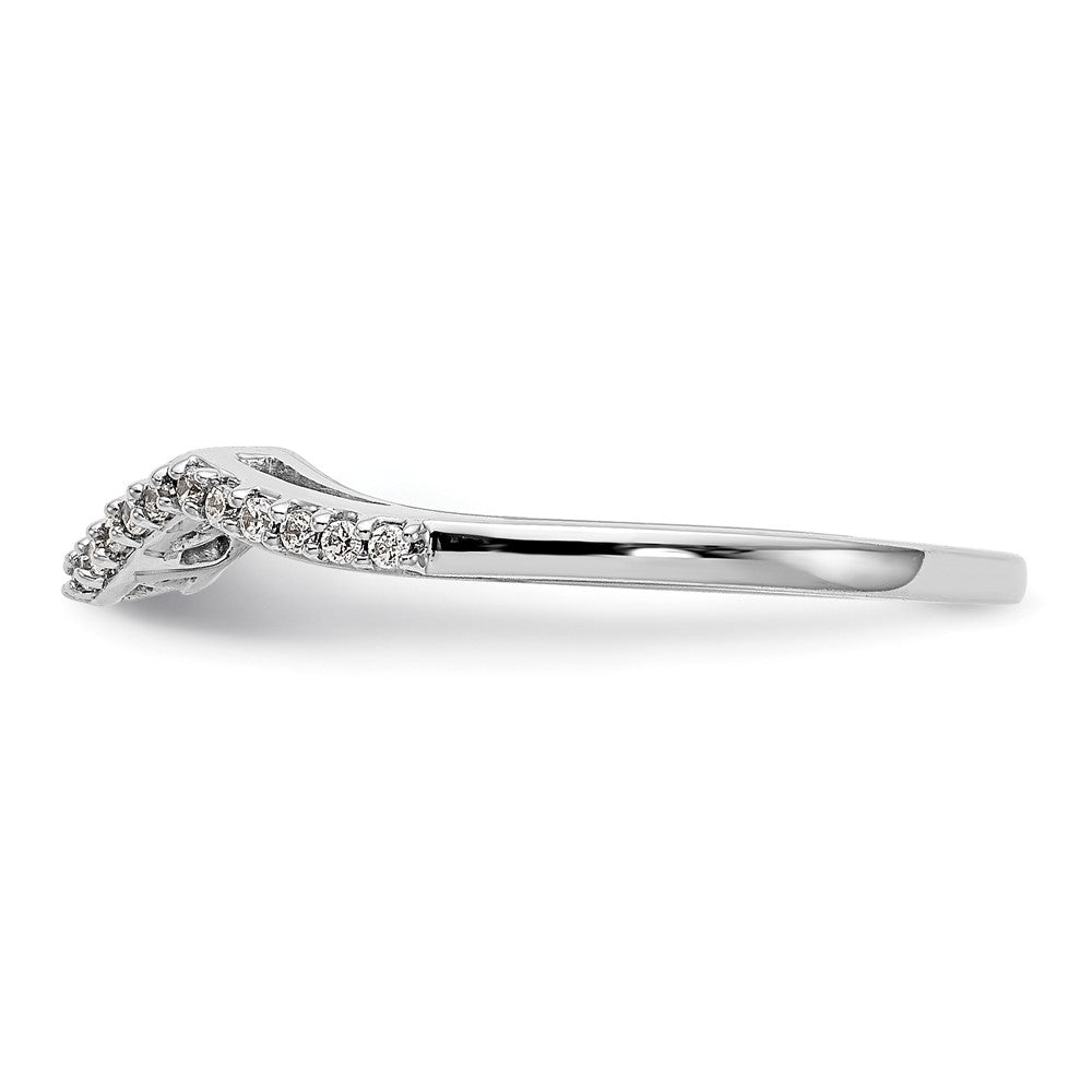 High-Quality 14K White Gold 1/8 Carat Diamond Wedding Band | Stylish Value Offer