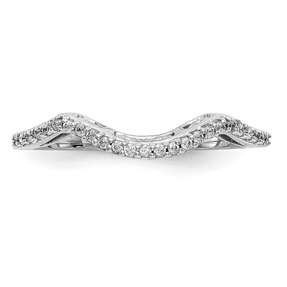 High-Quality 14K White Gold 1/8 Carat Diamond Wedding Band | Stylish Value Offer
