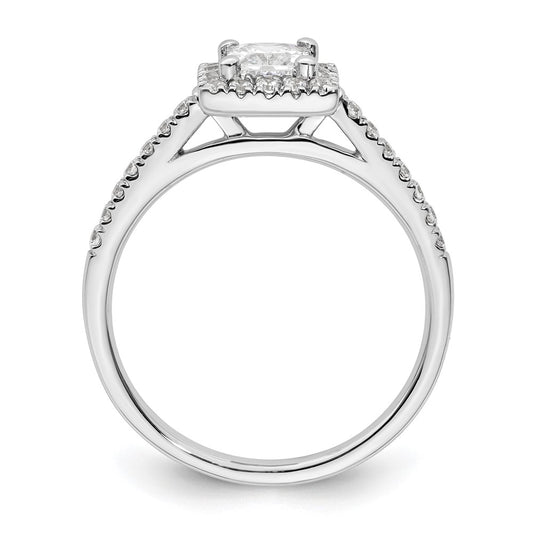 Buy Exclusive 14K White Gold Halo Engagement Ring | 1/3 Carat Diamonds, 1/2 Carat Setting