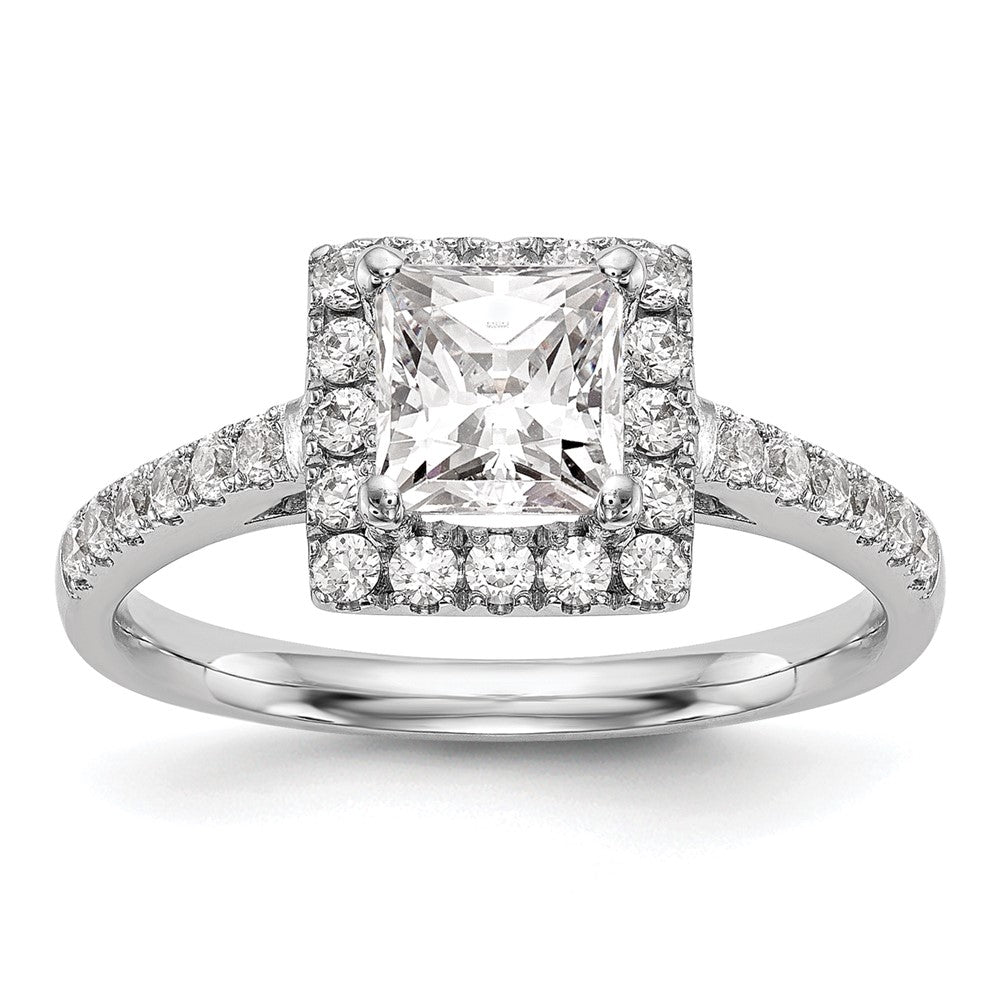 Buy 14K White Gold Halo Semi-Mount Engagement Ring - 1 Carat Stylish Design!