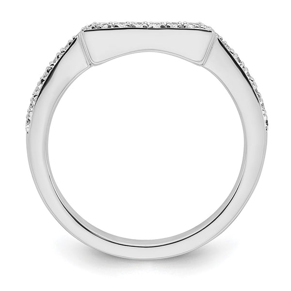14K White Gold Diamond Wedding Band - 1/6 Carat - Style GR1-1022547