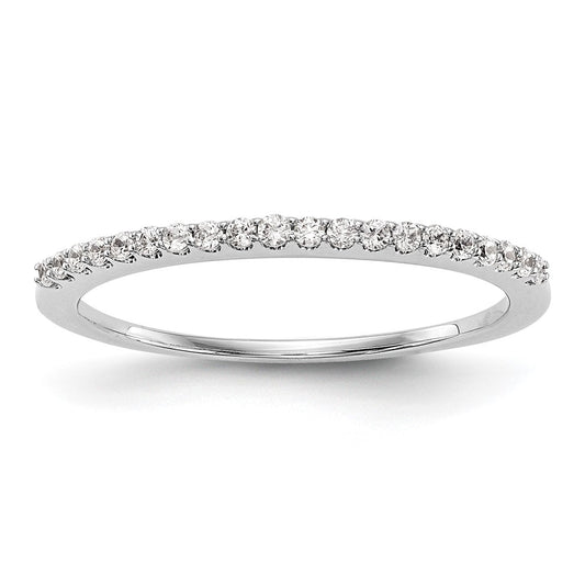 Exclusive 14K White Gold 1/6 Carat Diamond Eternity Wedding Band - Stylish Value