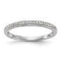 High-Quality 14K White Gold Diamond Wedding Band, 1/15 Carat - Stylish Value!-1