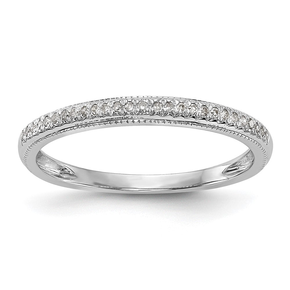 Buy Stylish 14K White Gold Diamond Wedding Band Setting for 27 Stones (0.8mm)
