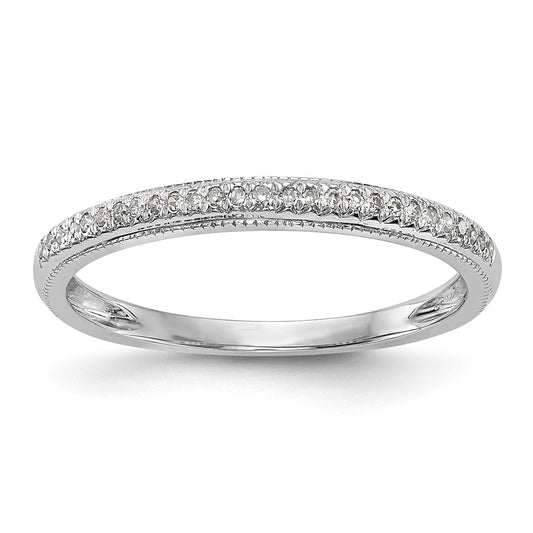 Buy Stylish 14K White Gold Diamond Wedding Band Setting for 27 Stones (0.8mm)