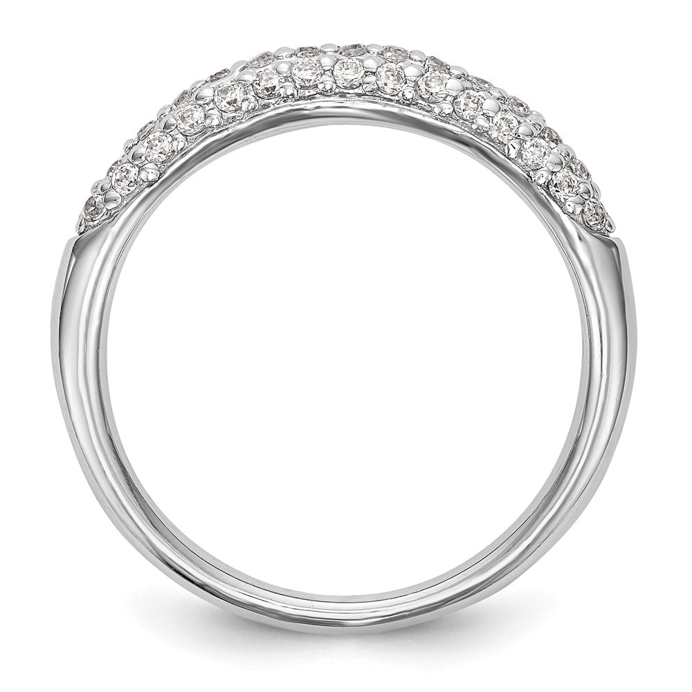 Buy Exclusive 14K White Gold 1/3 Carat Diamond Eternity Wedding Band - Luxury Value