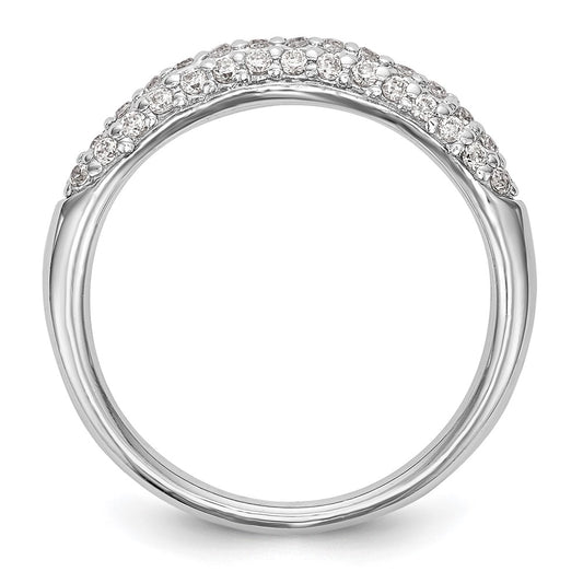 Buy Exclusive 14K White Gold 1/3 Carat Diamond Eternity Wedding Band - Luxury Value