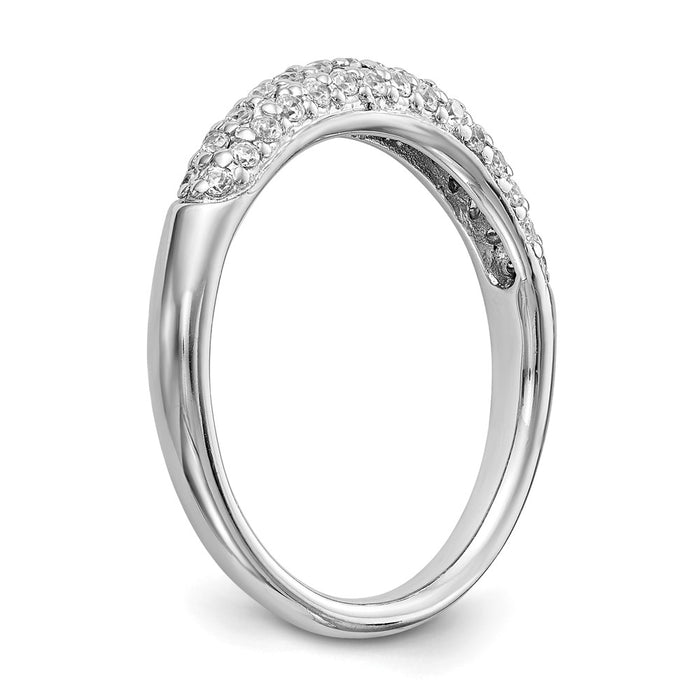 Buy Exclusive 14K White Gold 1/3 Carat Diamond Eternity Wedding Band - Luxury Value-6