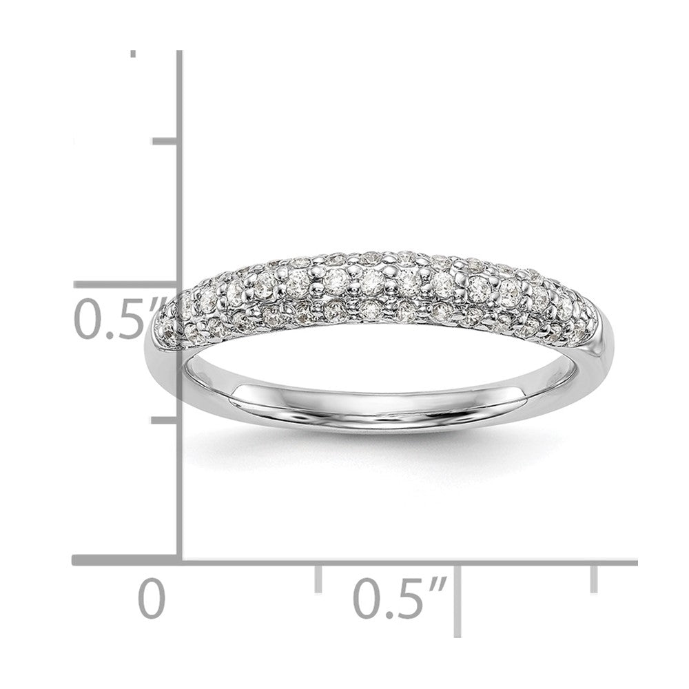 Buy Exclusive 14K White Gold 1/3 Carat Diamond Eternity Wedding Band - Luxury Value
