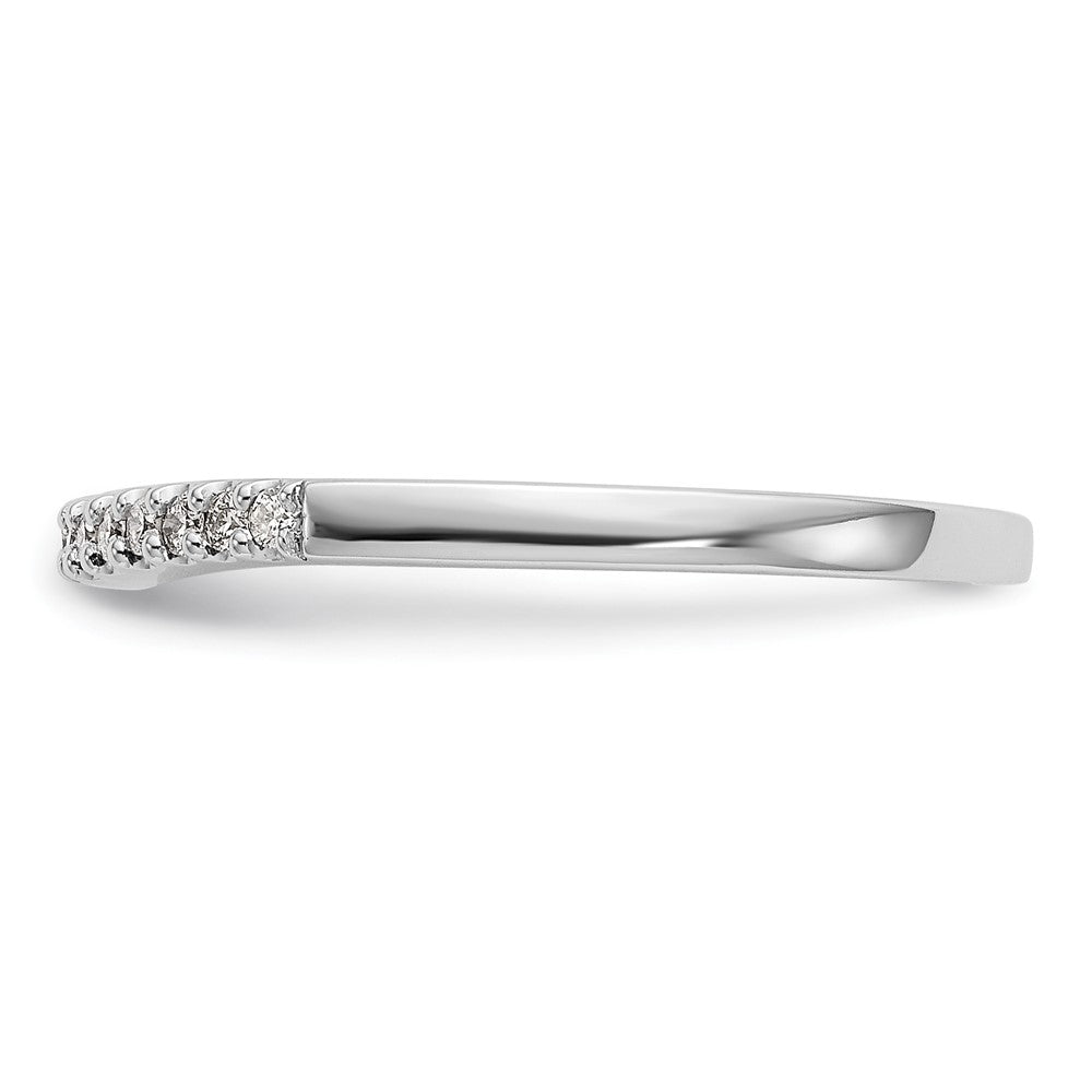 Buy Stylish 14K White Gold Diamond Wedding Band, 1/8 Carat Total Weight