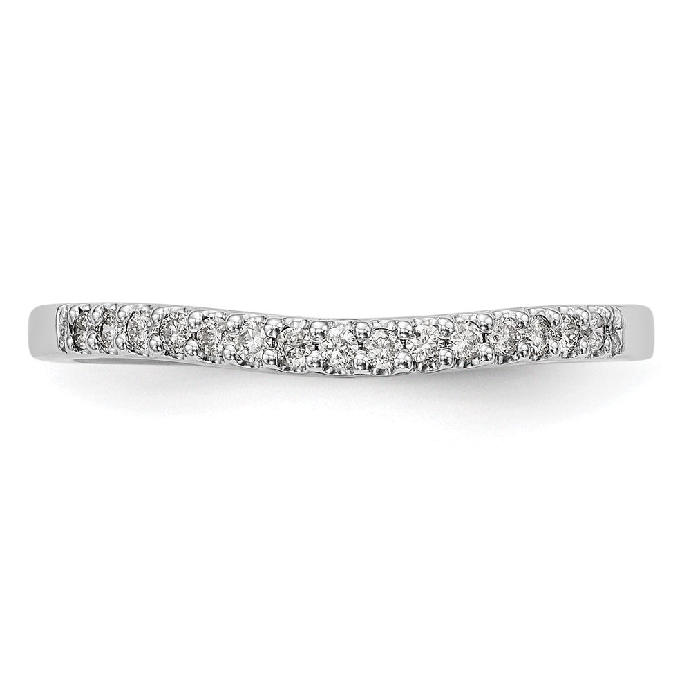 Buy Stylish 14K White Gold Diamond Wedding Band, 1/8 Carat Total Weight