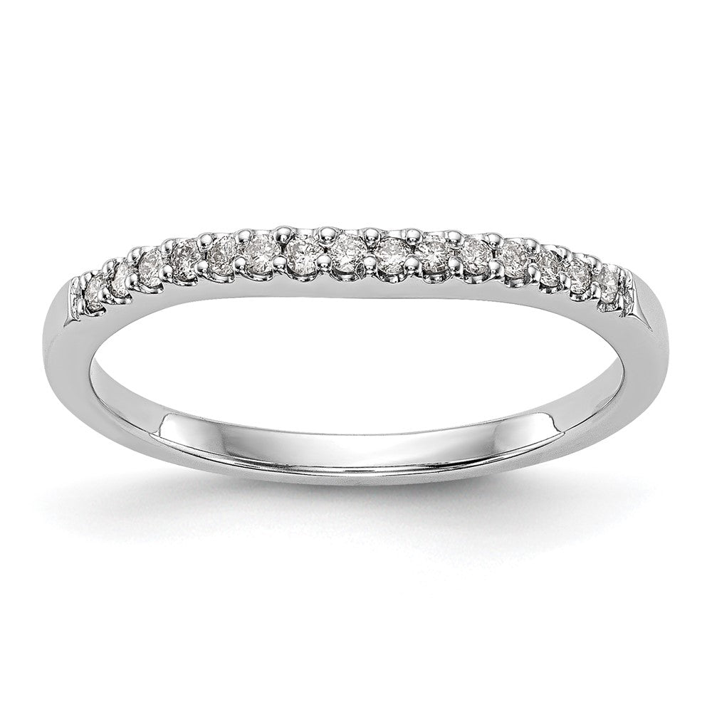 Buy Stylish 14K White Gold Diamond Wedding Band, 1/8 Carat Total Weight