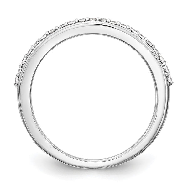 14K White Gold 1/4 Carat Diamond Wedding Band Set - Style GR1-1035434