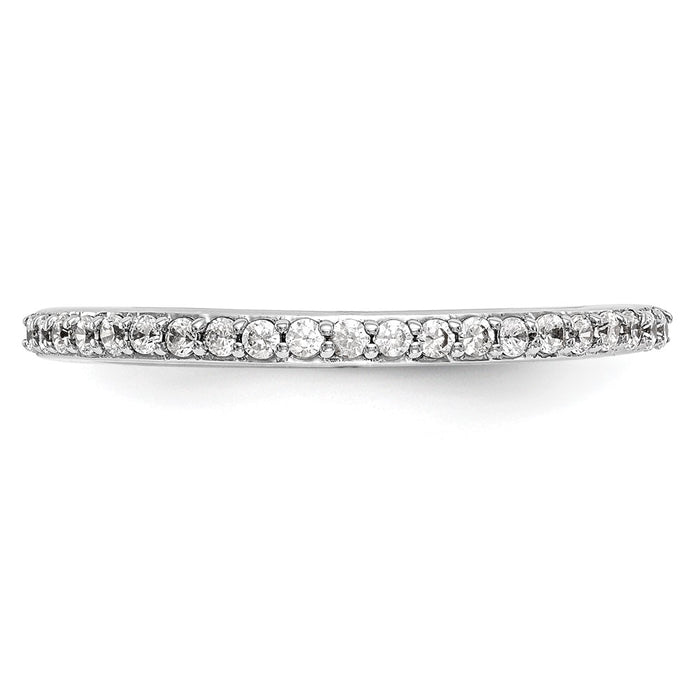 Buy Exclusive 14K White Gold 1/4 Carat Diamond Wedding Band Set - Stylish Value!-4