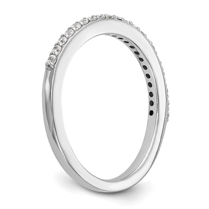 Buy Exclusive 14K White Gold 1/4 Carat Diamond Wedding Band Set - Stylish Value!-6
