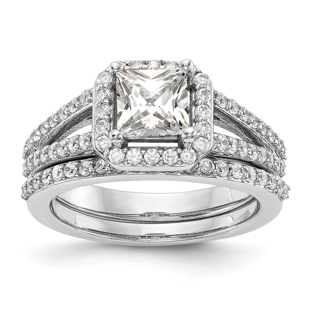 Buy Stylish 14K White Gold Halo Semi-Mount Engagement Ring for 1 Carat