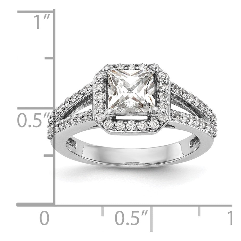 Buy Stylish 14K White Gold Halo Semi-Mount Engagement Ring for 1 Carat