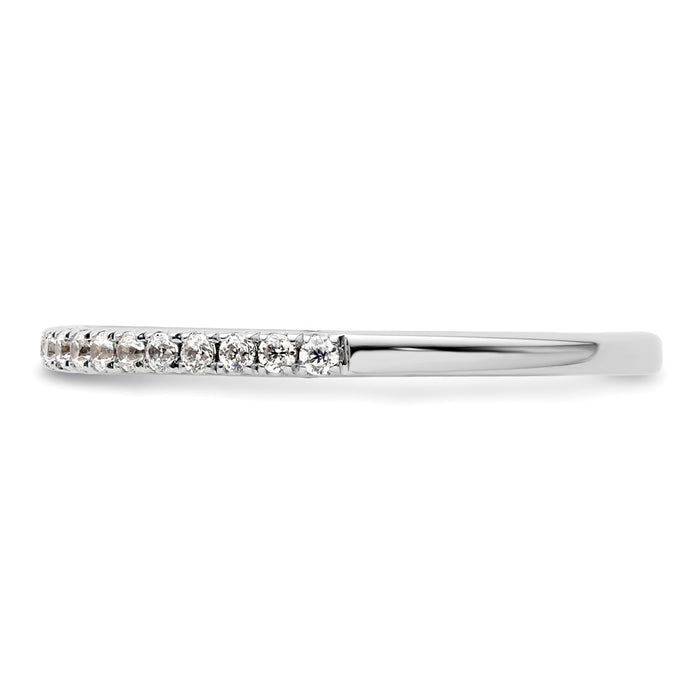 Order Stylish 14K White Gold Diamond Wedding Band - 1/5 Carat, Affordable Price-3