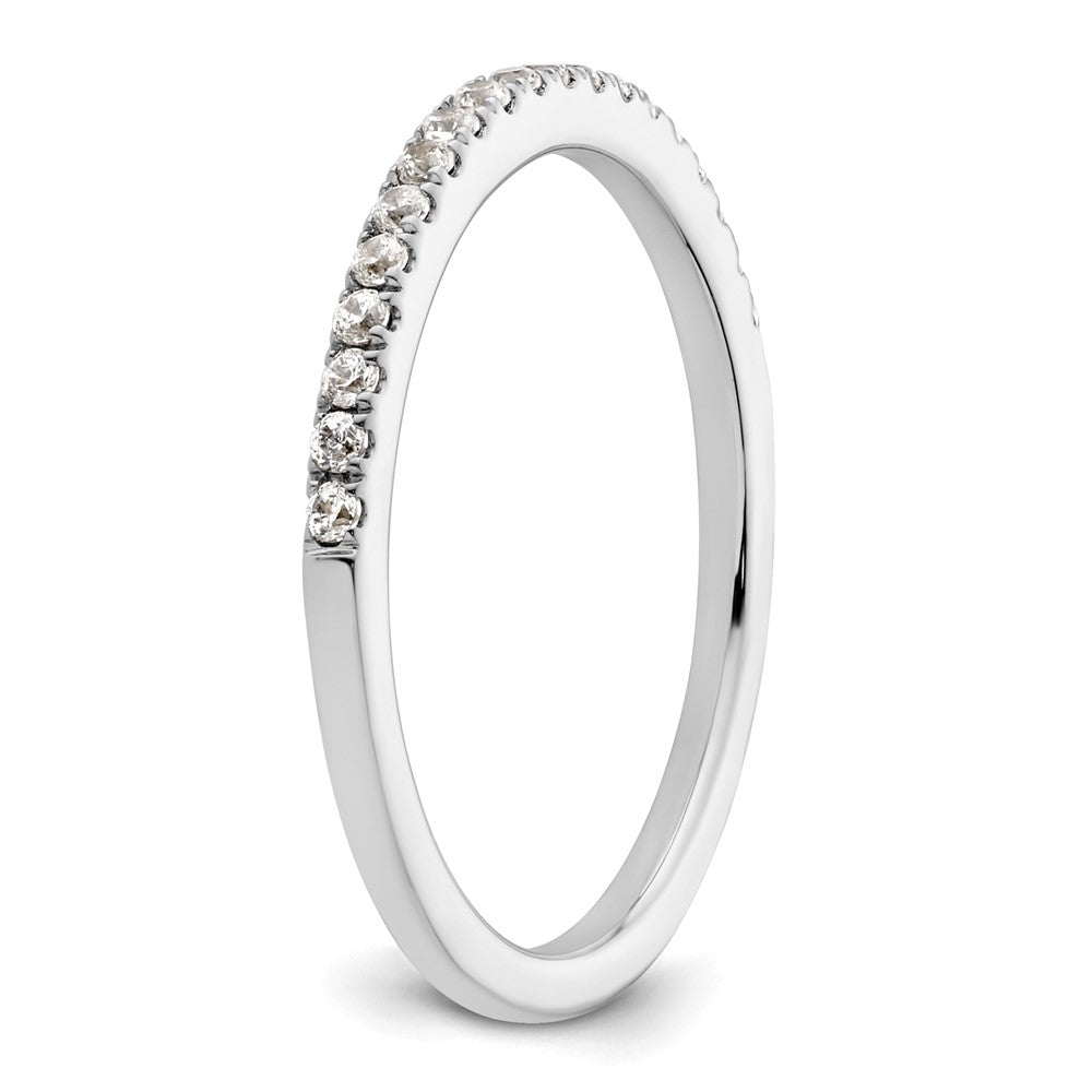 Order Stylish 14K White Gold Diamond Wedding Band - 1/5 Carat, Affordable Price