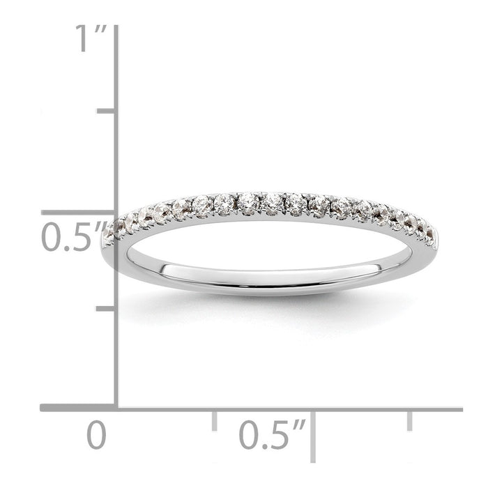 Order Stylish 14K White Gold Diamond Wedding Band - 1/5 Carat, Affordable Price-7