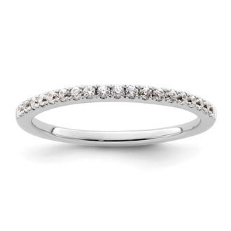 Order Stylish 14K White Gold Diamond Wedding Band - 1/5 Carat, Affordable Price