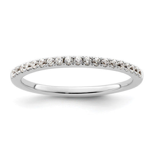 Order Stylish 14K White Gold Diamond Wedding Band - 1/5 Carat, Affordable Price
