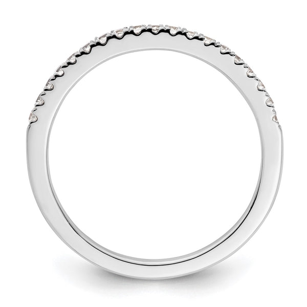 14K White Gold Wedding Band with 1/4 Carat Diamonds - Style GR1-1022574