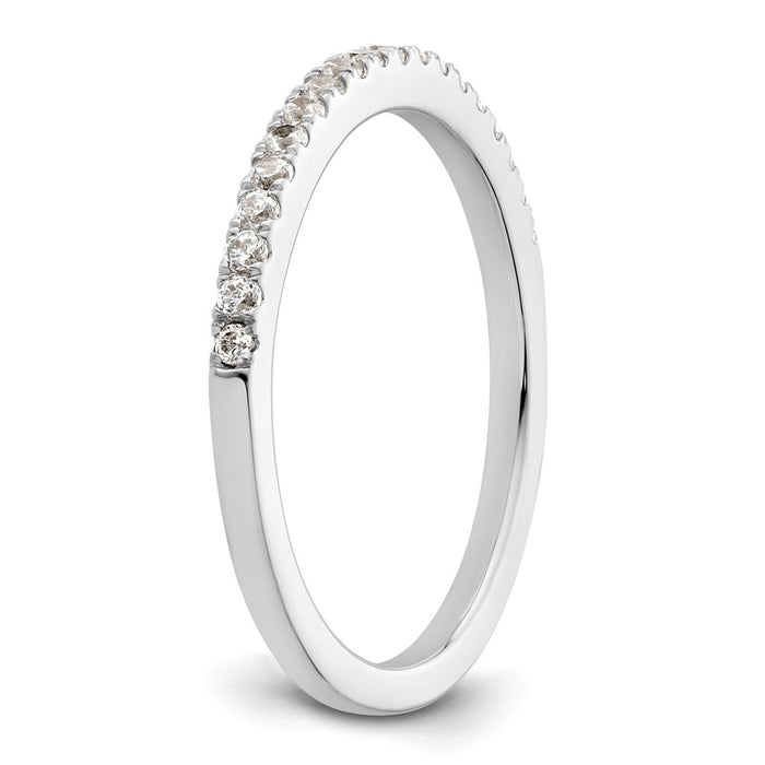 Buy Stylish 14K White Gold Wedding Band with 1/4 Carat Diamonds - Affordable Luxury-6