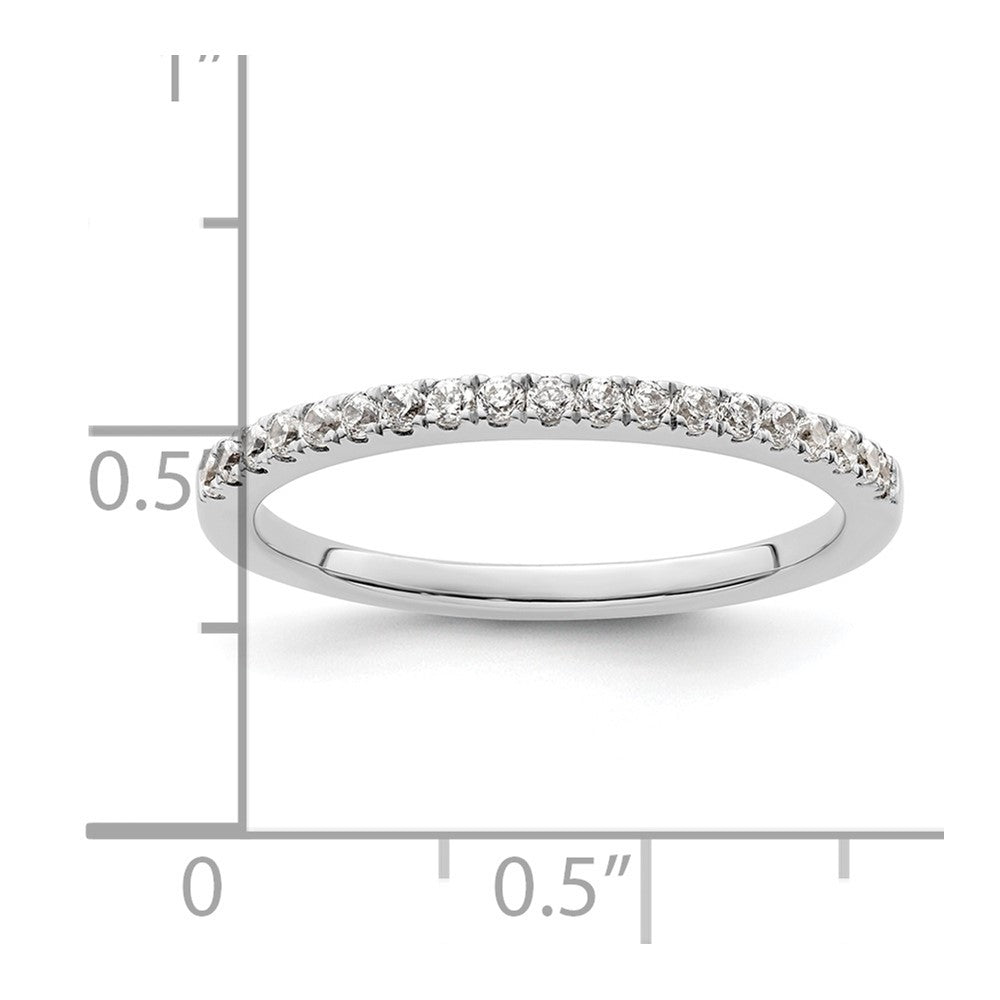 Buy Stylish 14K White Gold Wedding Band with 1/4 Carat Diamonds - Affordable Luxury