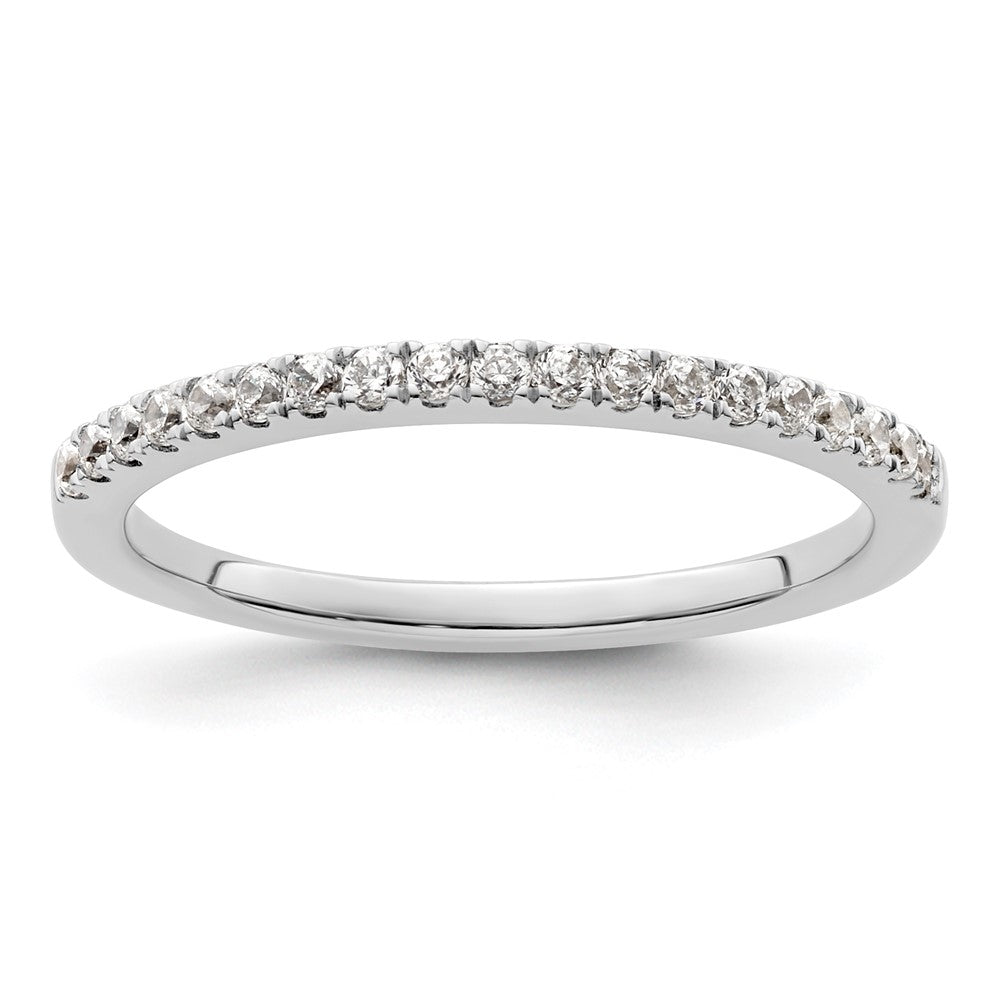 Buy Stylish 14K White Gold Wedding Band with 1/4 Carat Diamonds - Affordable Luxury