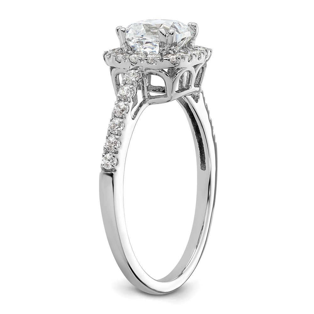 Buy Exclusive 14K White Gold Halo Semi-Mount Engagement Ring for 1.75 Carats
