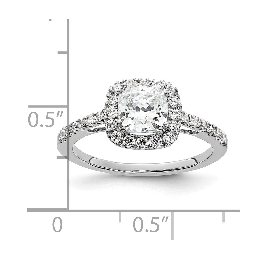 Buy Exclusive 14K White Gold Halo Semi-Mount Engagement Ring for 1.75 Carats