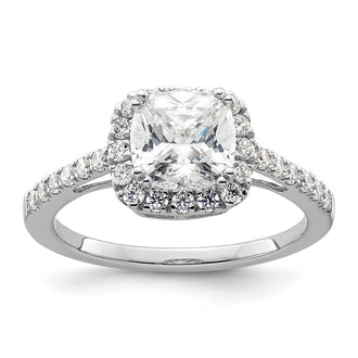 Buy Exclusive 14K White Gold Halo Semi-Mount Engagement Ring for 1.75 Carats