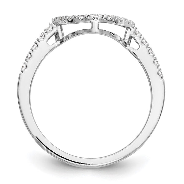 14K White Gold 1/5 Carat Diamond Wedding Band - Style GR1-1035292