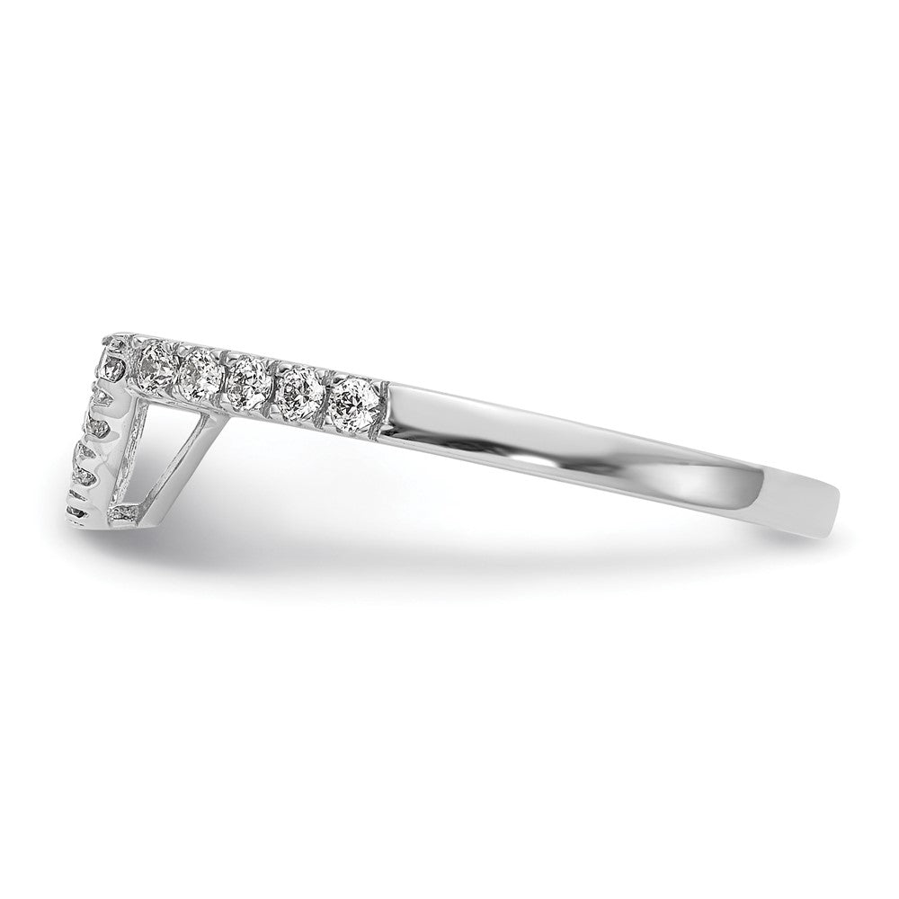 High-Quality 14K White Gold 1/5 Carat Diamond Wedding Band | Stylish & Affordable
