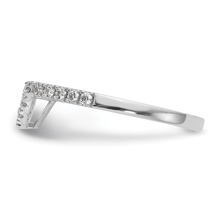 High-Quality 14K White Gold 1/5 Carat Diamond Wedding Band | Stylish & Affordable-3