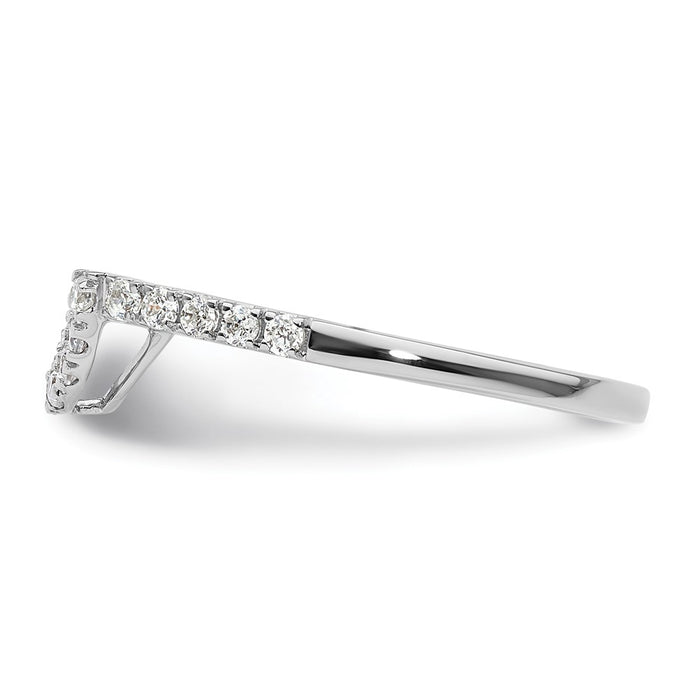 Buy Stylish 14K White Gold 1/4 Carat Diamond Wedding Band - Luxury Design-3