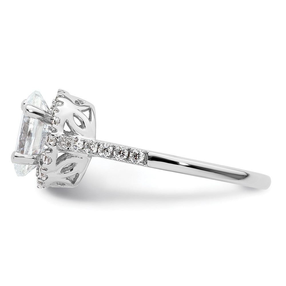 Buy Exclusive 14K White Gold Halo Engagement Ring - 1.5 Carat Oval & Diamond Accents