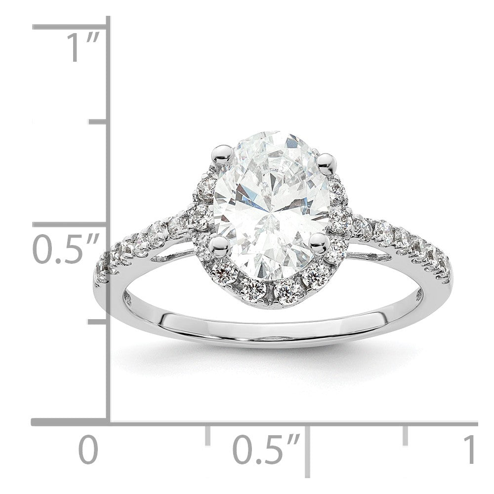 Buy Exclusive 14K White Gold Halo Engagement Ring - 1.5 Carat Oval & Diamond Accents