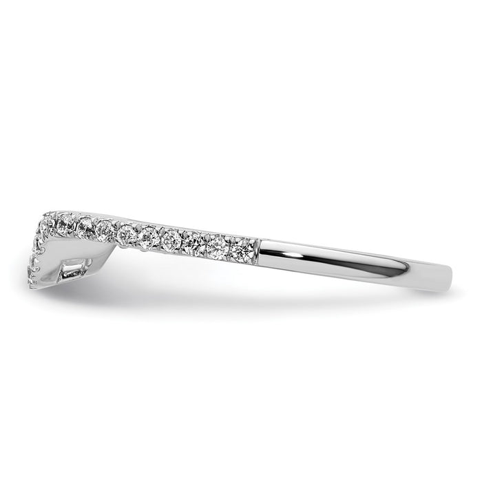 Buy Exclusive 14K White Gold Wedding Band with 1/5 Carat Diamonds - Stylish Value!-3