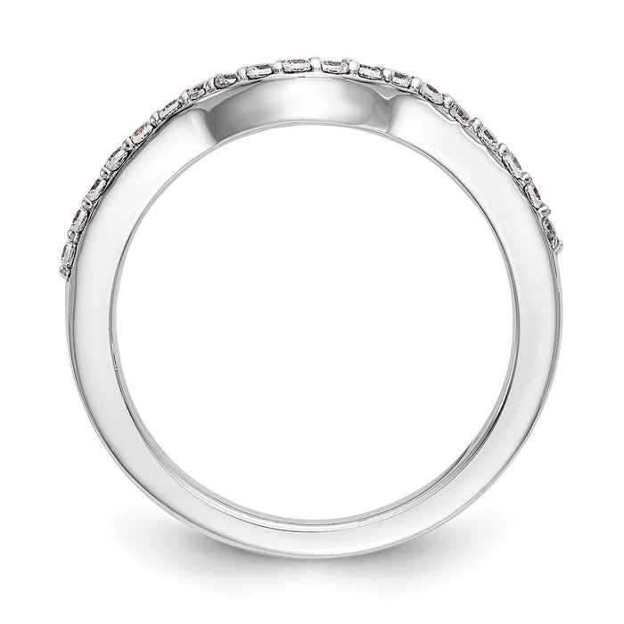 Buy Stylish 14K White Gold Wedding Band with 1/4 Carat Diamonds - Luxury Design-2