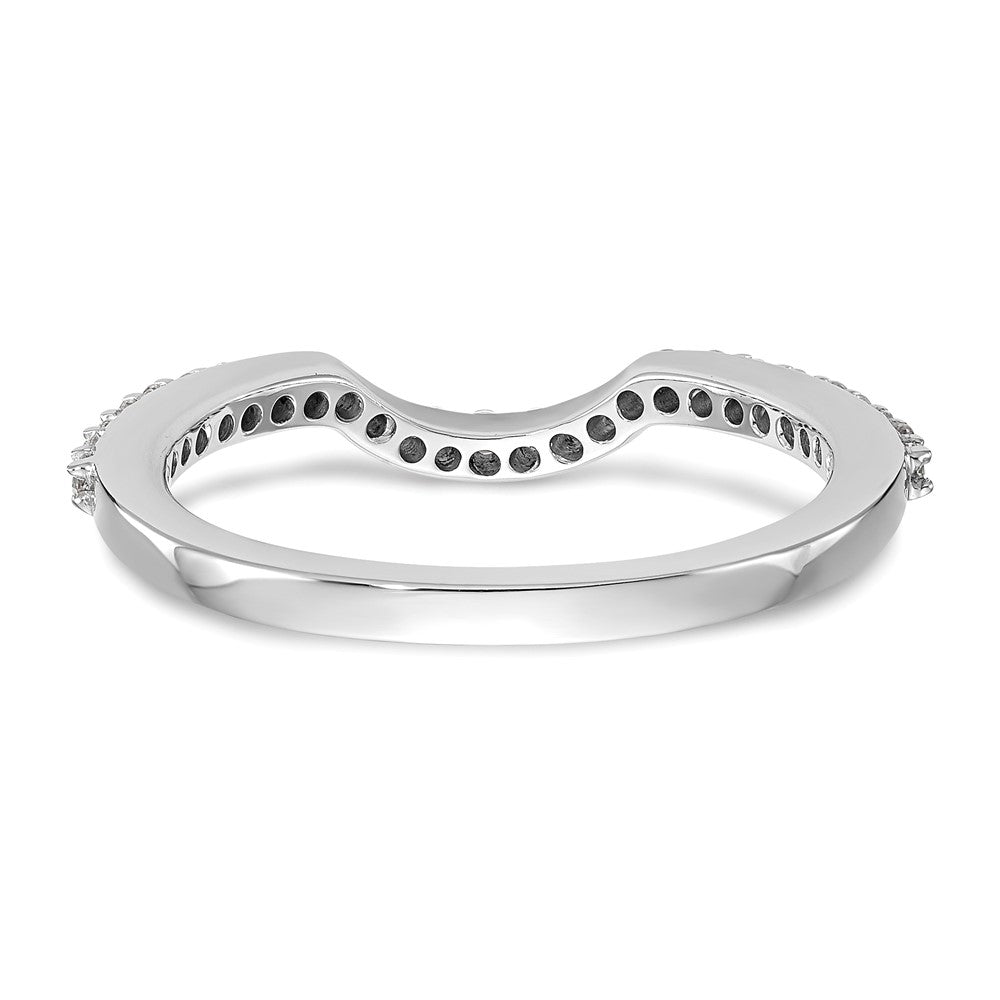 Buy Stylish 14K White Gold Wedding Band with 1/4 Carat Diamonds - Luxury Design