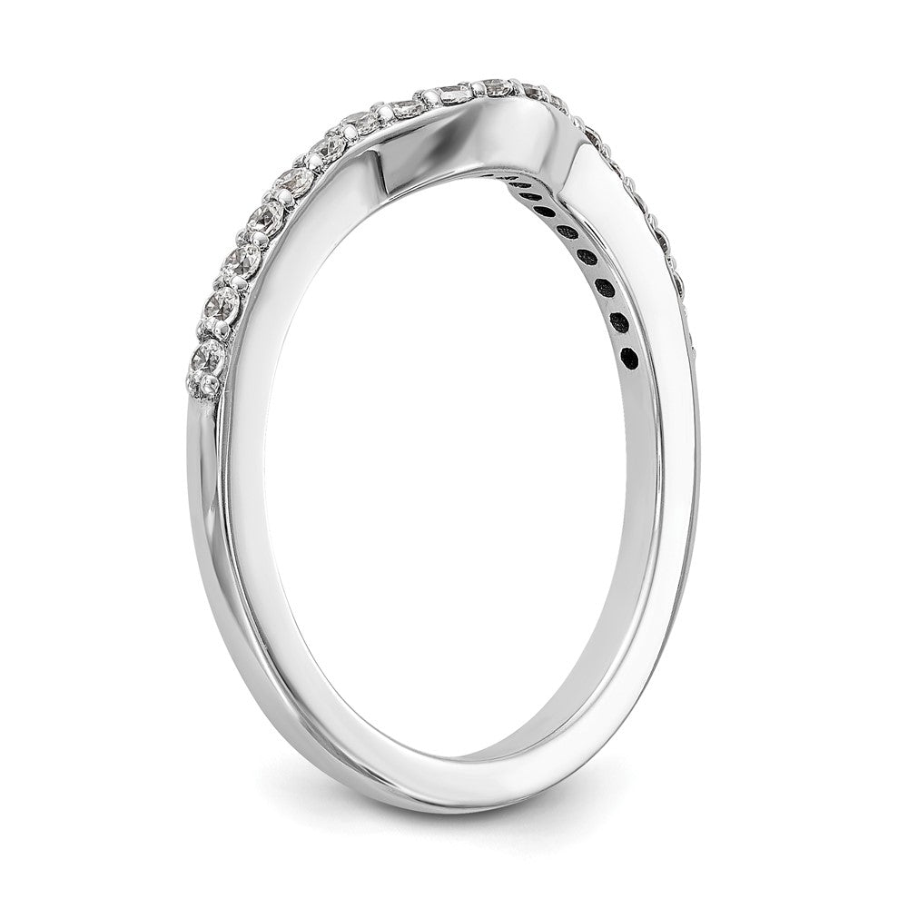 Buy Stylish 14K White Gold Wedding Band with 1/4 Carat Diamonds - Luxury Design
