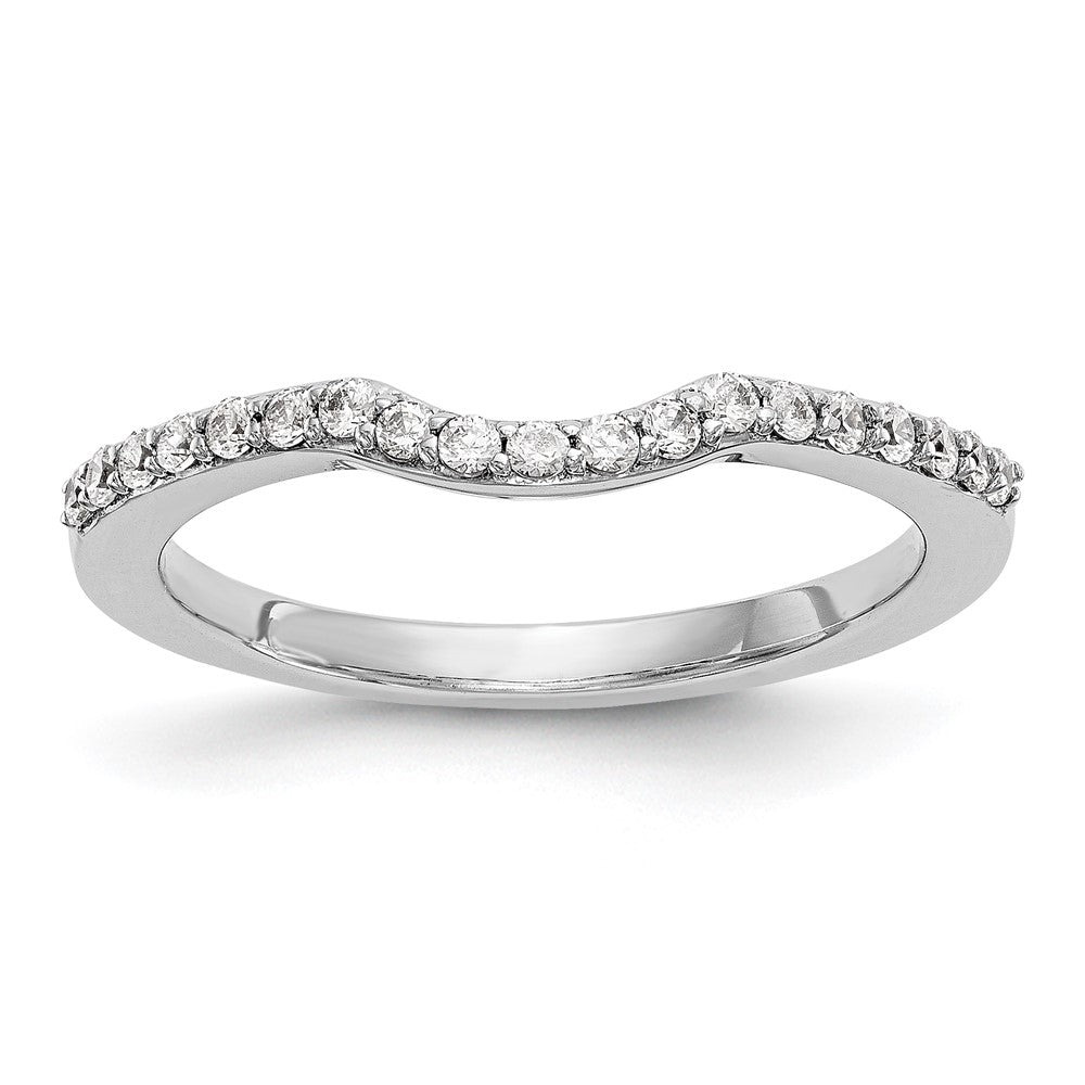 Buy Stylish 14K White Gold Wedding Band with 1/4 Carat Diamonds - Luxury Design