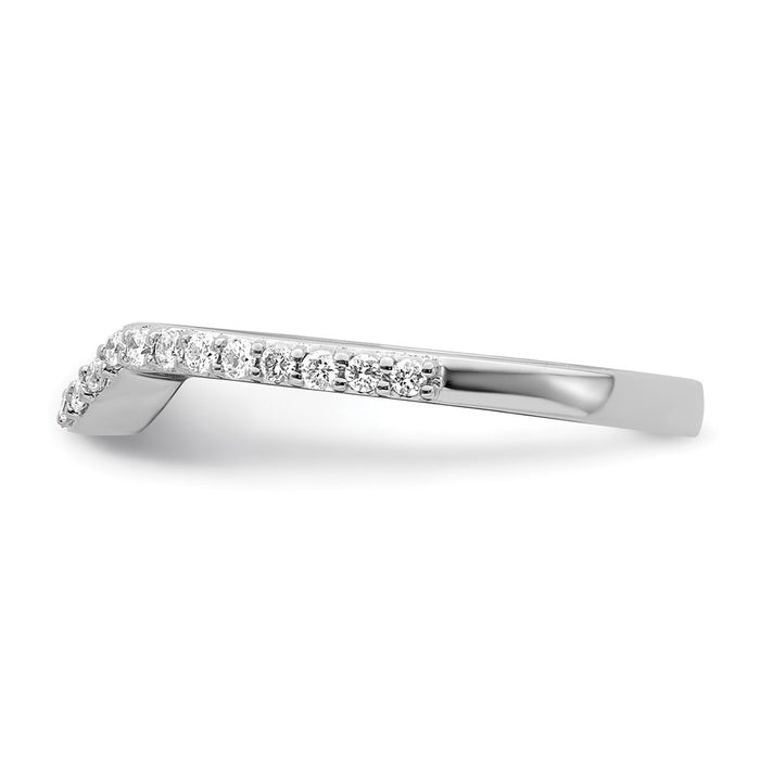Exclusive 14K White Gold 1/4 Carat Diamond Wedding Band - Stylish & Affordable!-3