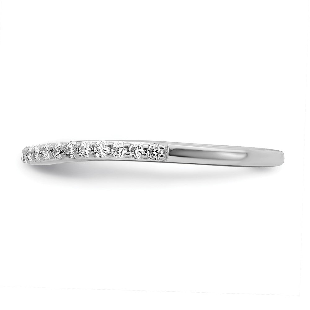 Buy Stylish 14K White Gold 1/4 Carat Diamond Wedding Band - High-Quality Value